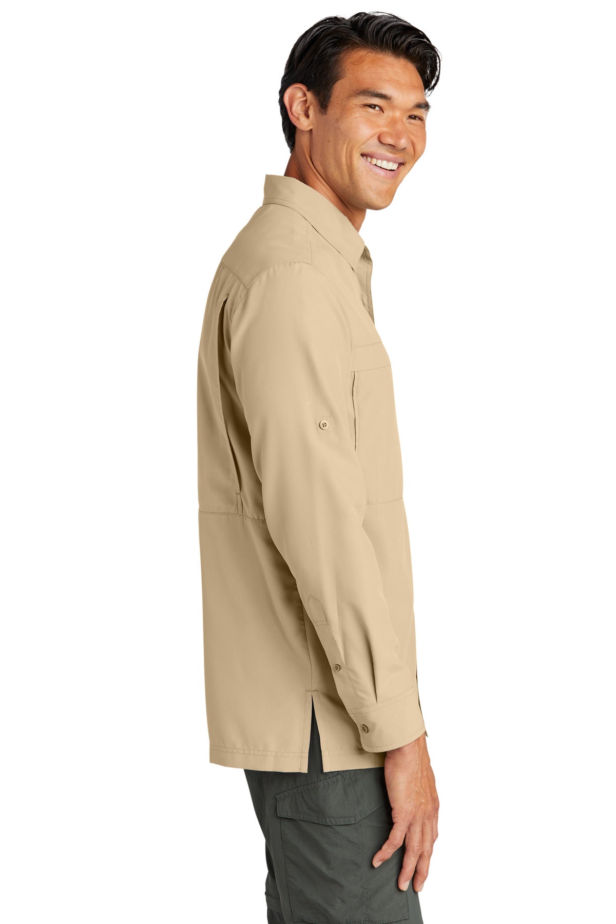 Oat Port Authority Long Sleeve UV Daybreak Shirt W960