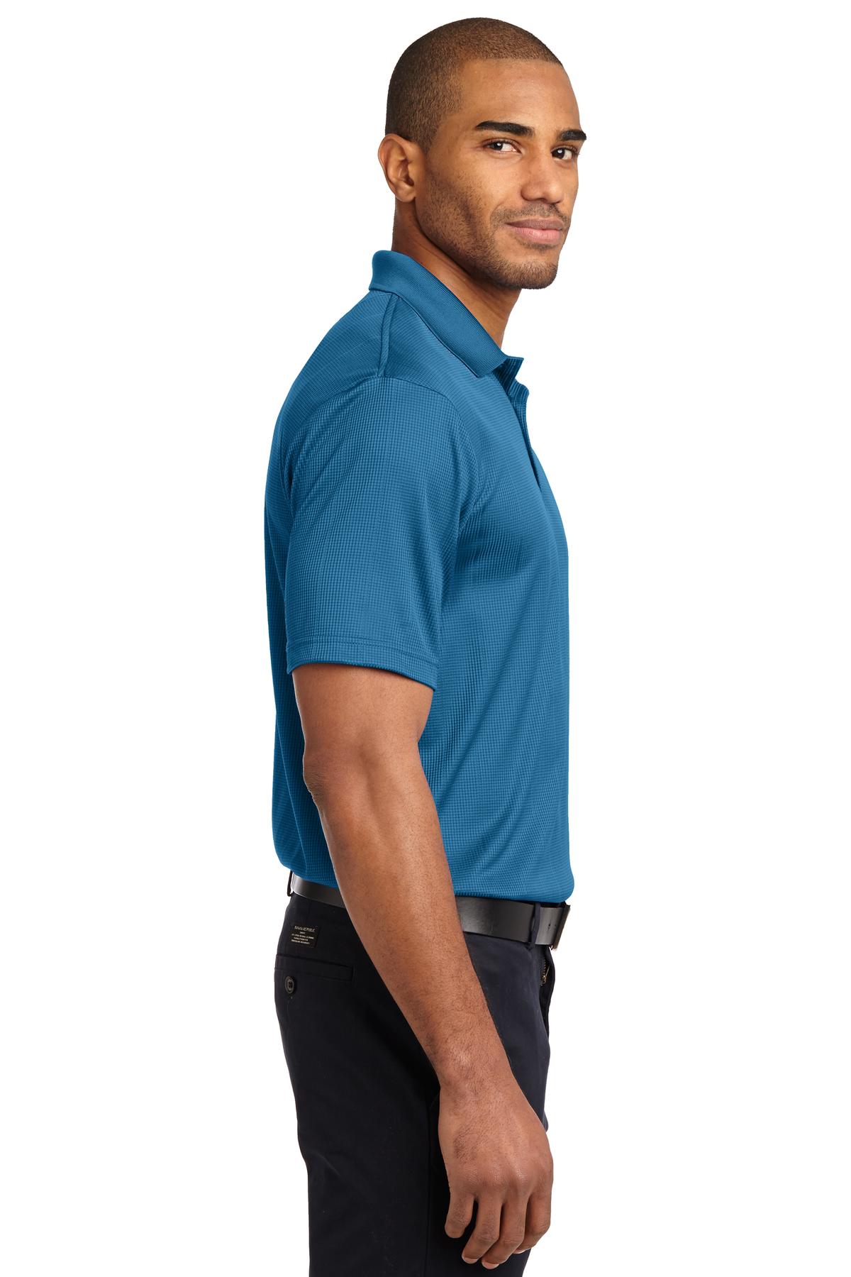 Ocean Blue Port Authority Performance Fine Jacquard Polo. K528