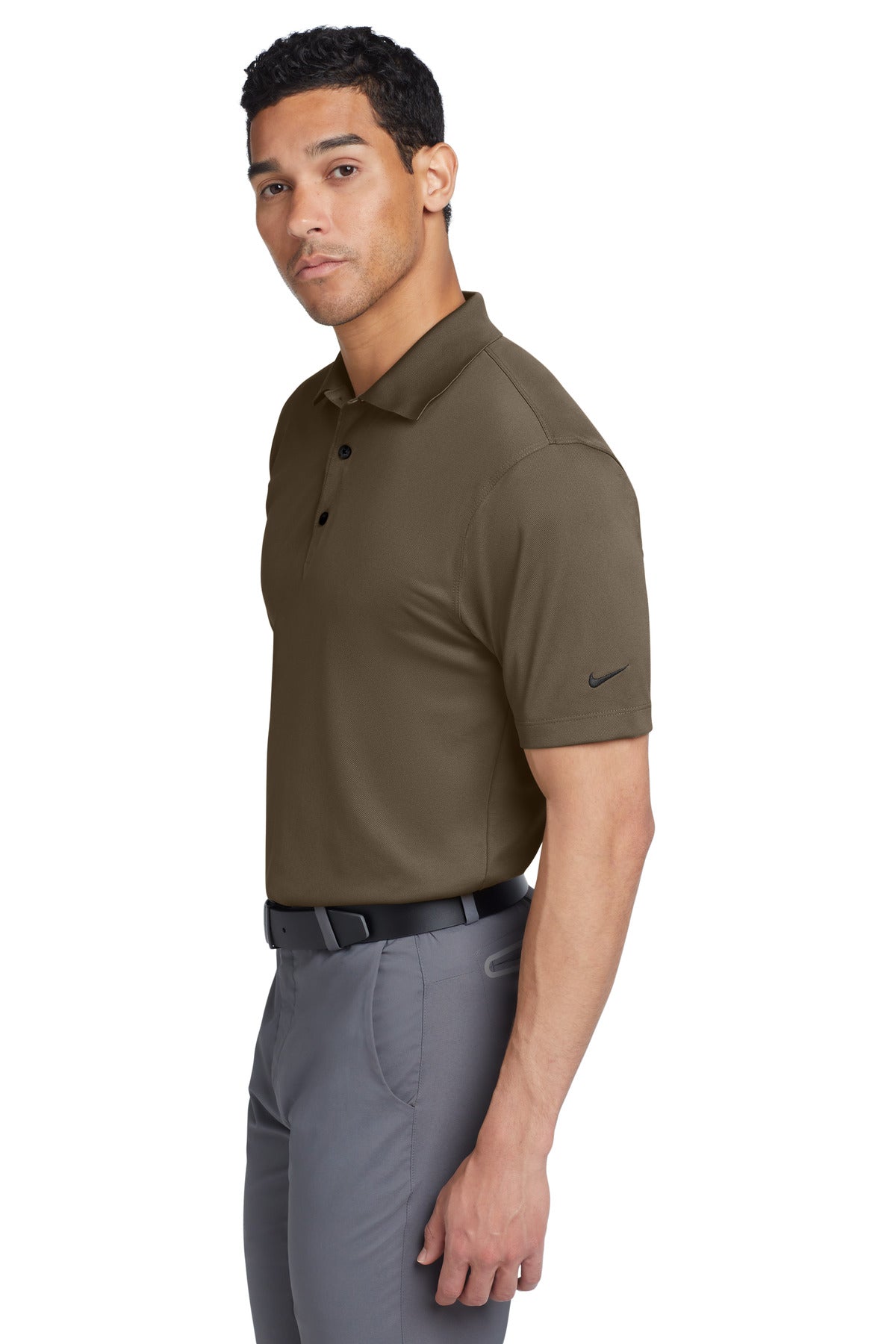 Olive Khaki Nike Tech Basic Dri-FIT Polo. 203690