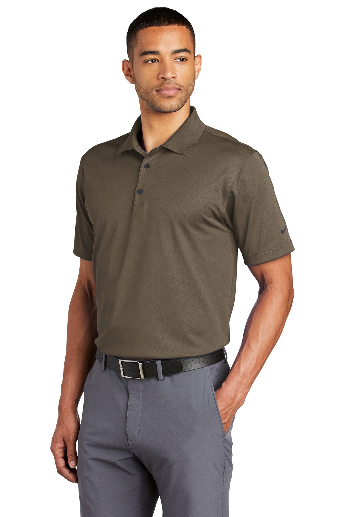 Olive Khaki Nike Tech Basic Dri-FIT Polo. 203690