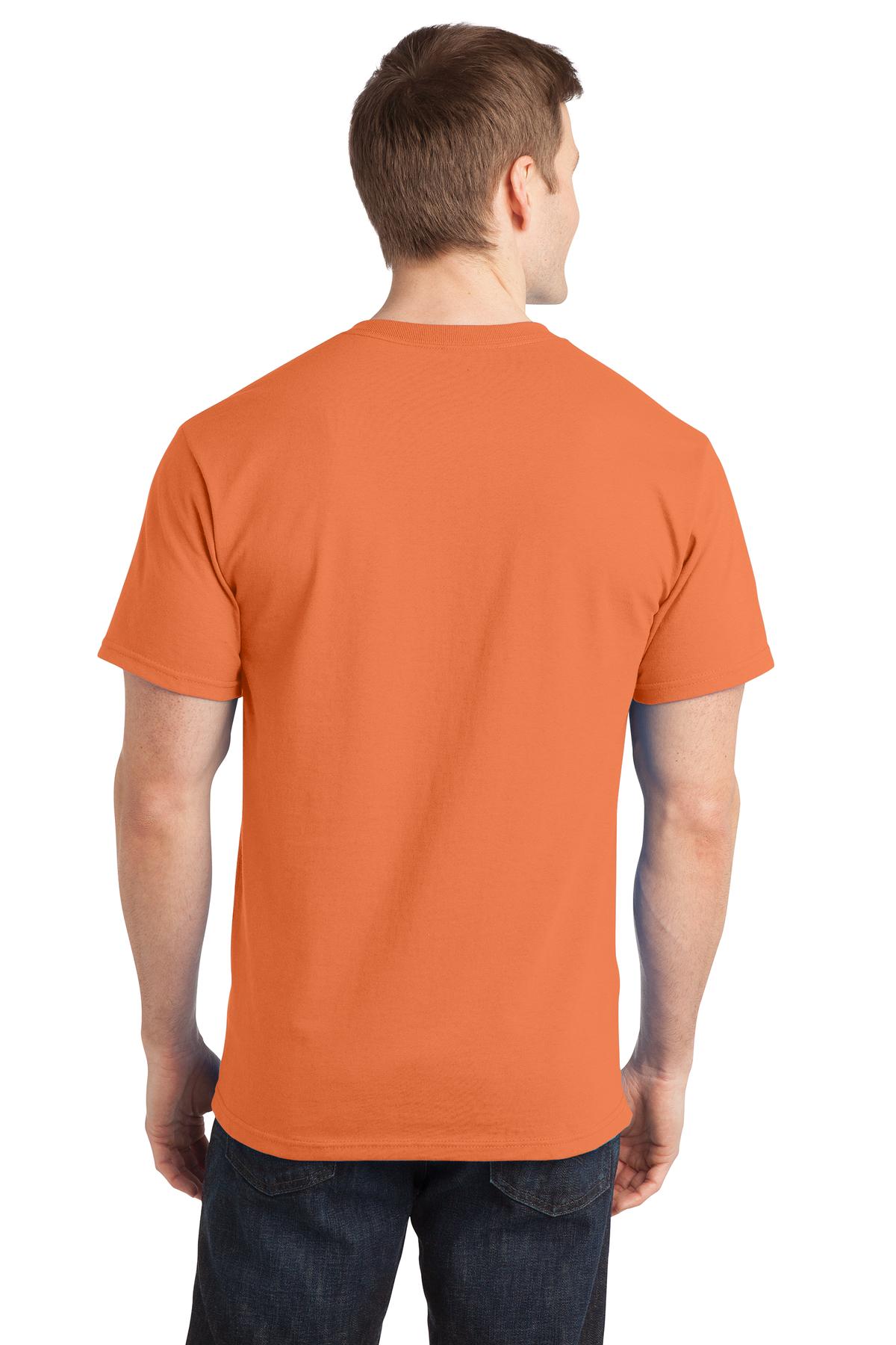 Orange Sherbet Port & Company - Ring Spun Cotton Tee. PC150