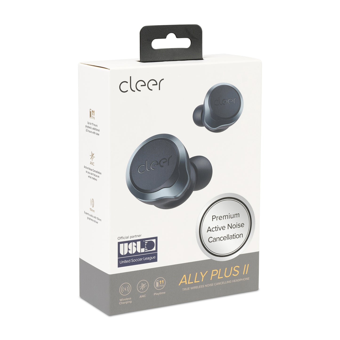 Midnight Cleer Ally Plus II True Wireless Noise Cancelling Earbuds