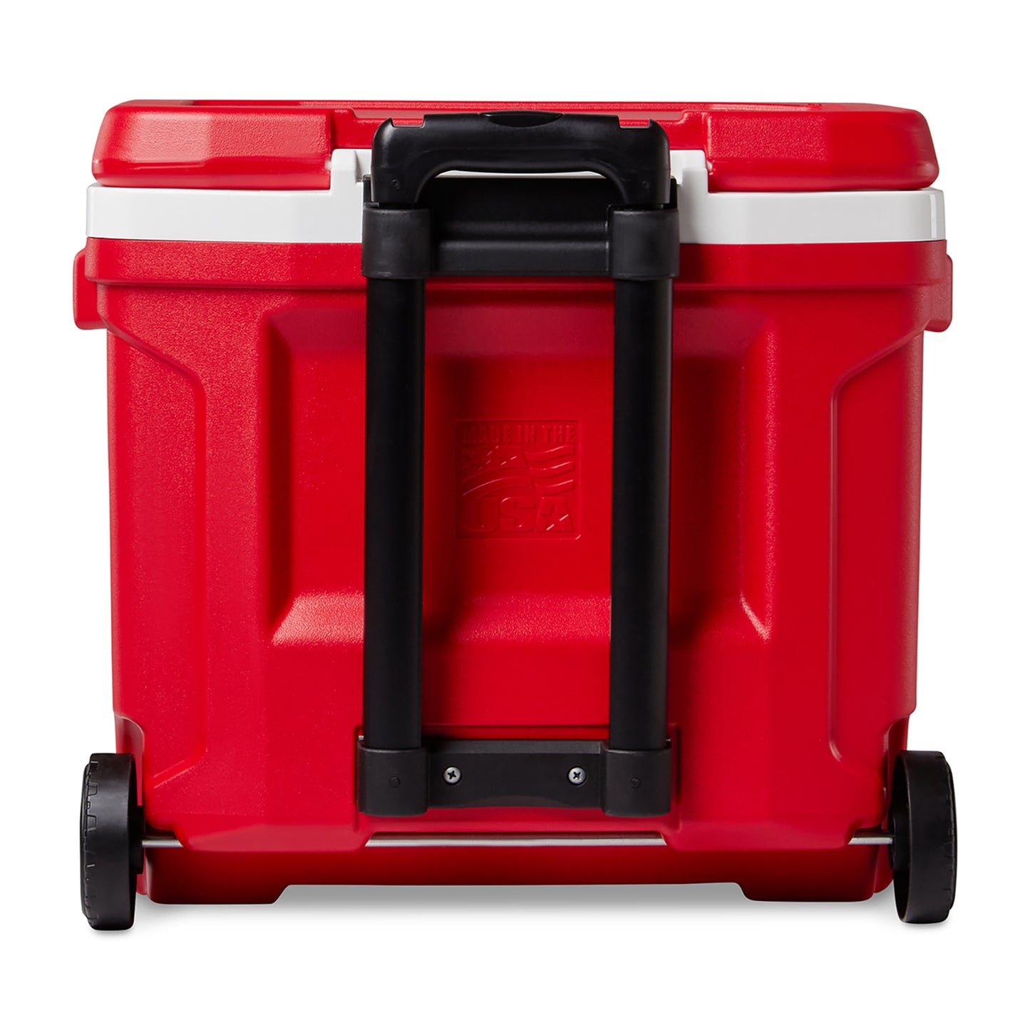 White-Red Star Igloo® Profile II 28 Qt Roller Cooler