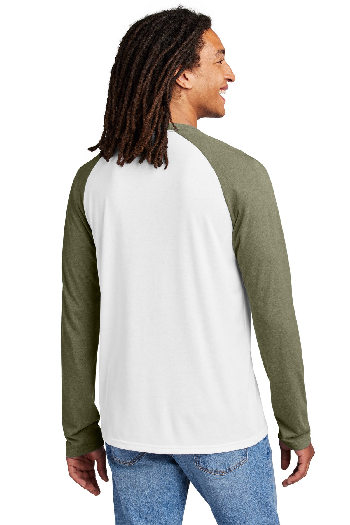 OvUGn/BtW Allmade Unisex Tri-Blend Long Sleeve Colorblock Raglan AL6009