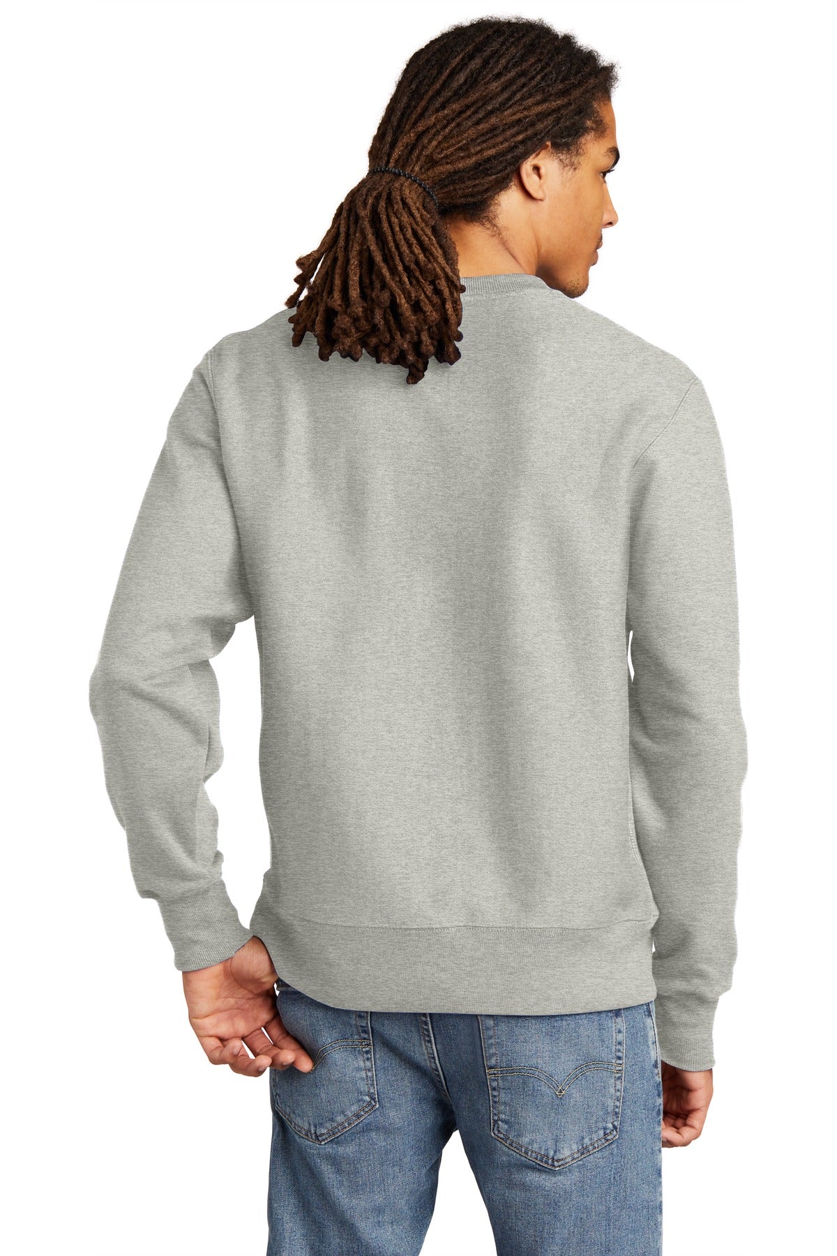 OxfordGrey Champion Reverse Weave Crewneck Sweatshirt S149