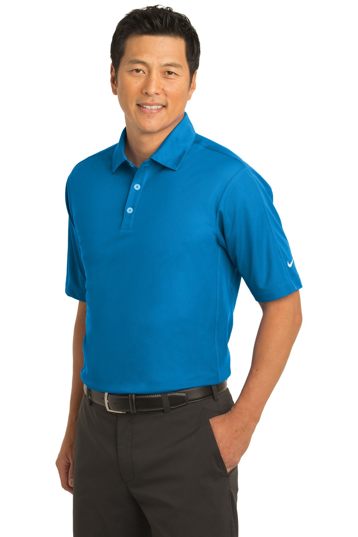 Pacific Blue Nike Tech Sport Dri-FIT Polo. 266998