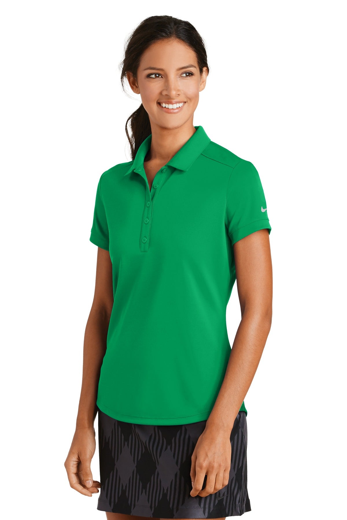 Pine Green Nike Women's Dri-FIT Players Modern Fit Polo. 811807