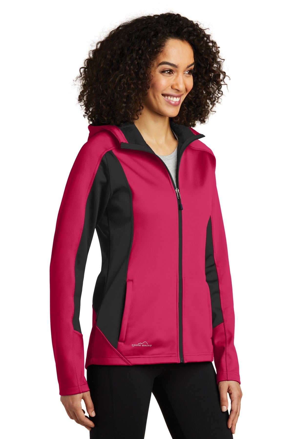 Pink Lot/Gy St Eddie Bauer Women's Trail Soft Shell Jacket. EB543