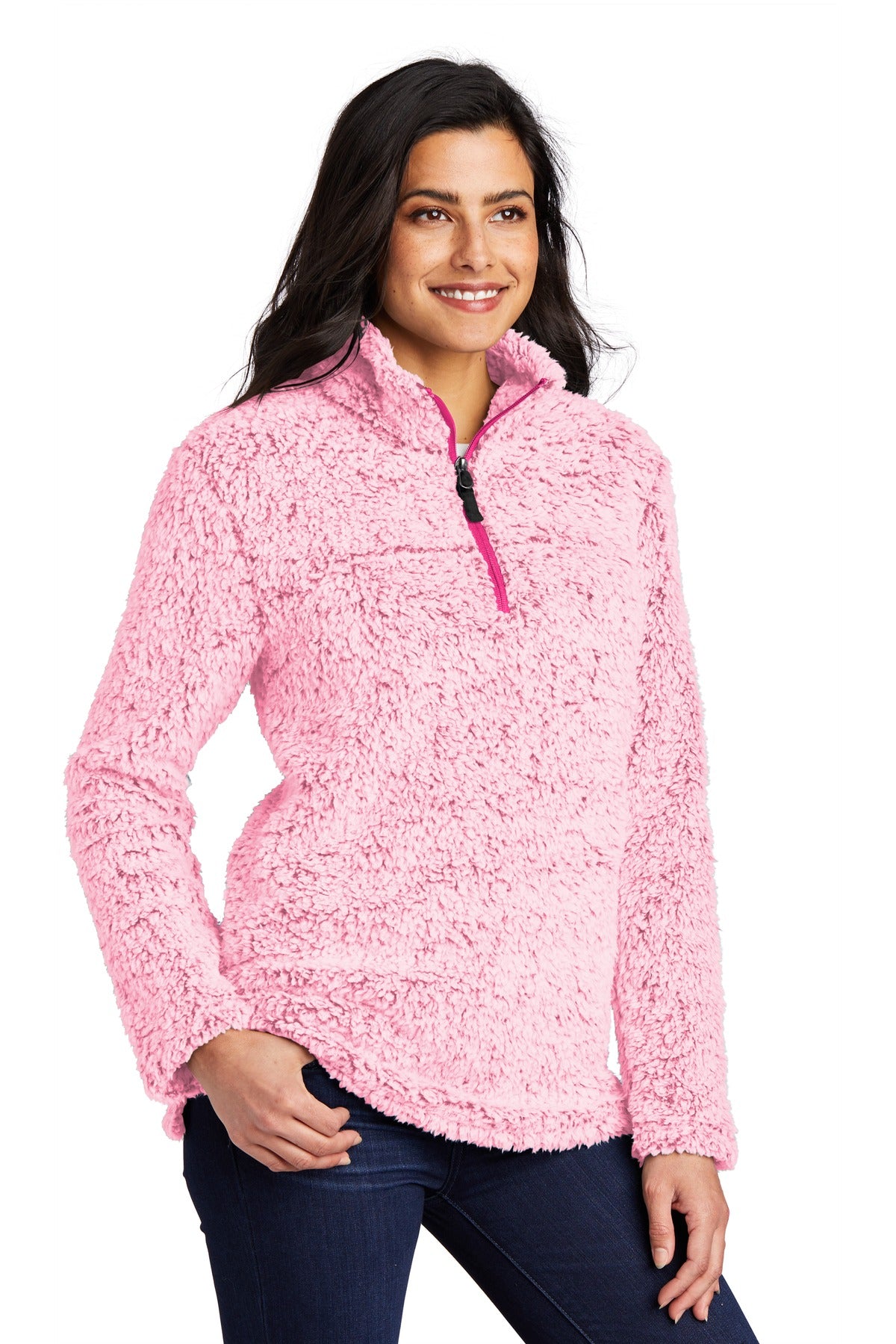 Pop Raspbry He Port Authority Women's Cozy 1/4-Zip Fleece L130