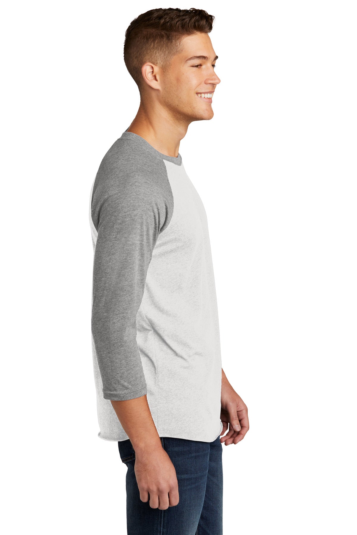 PrmHt/HtWt Next Level Apparel Adult Tri-Blend 3/4-Sleeve Raglan Tee. NL6051