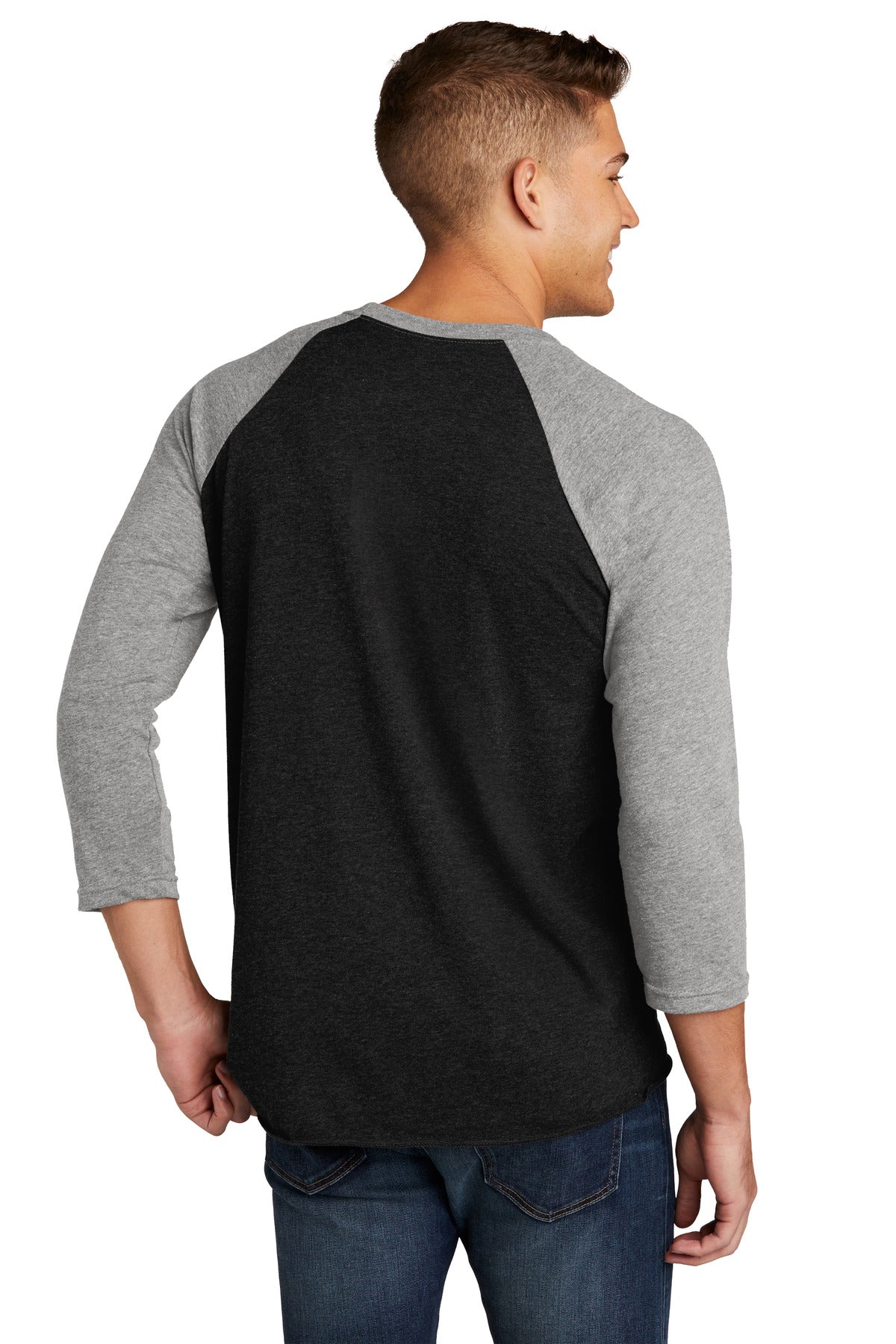 PrmHt/VtgB Next Level Apparel Adult Tri-Blend 3/4-Sleeve Raglan Tee. NL6051
