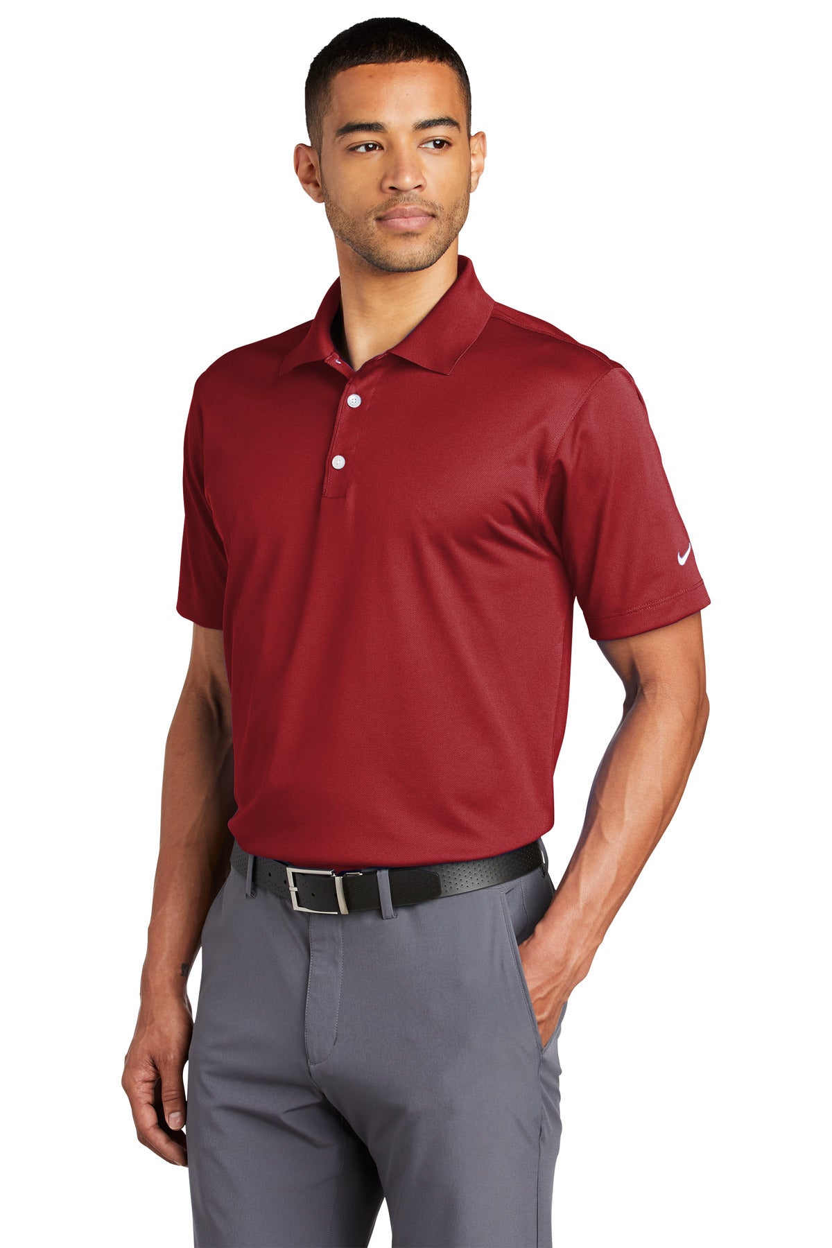 Pro Red Nike Tech Basic Dri-FIT Polo. 203690