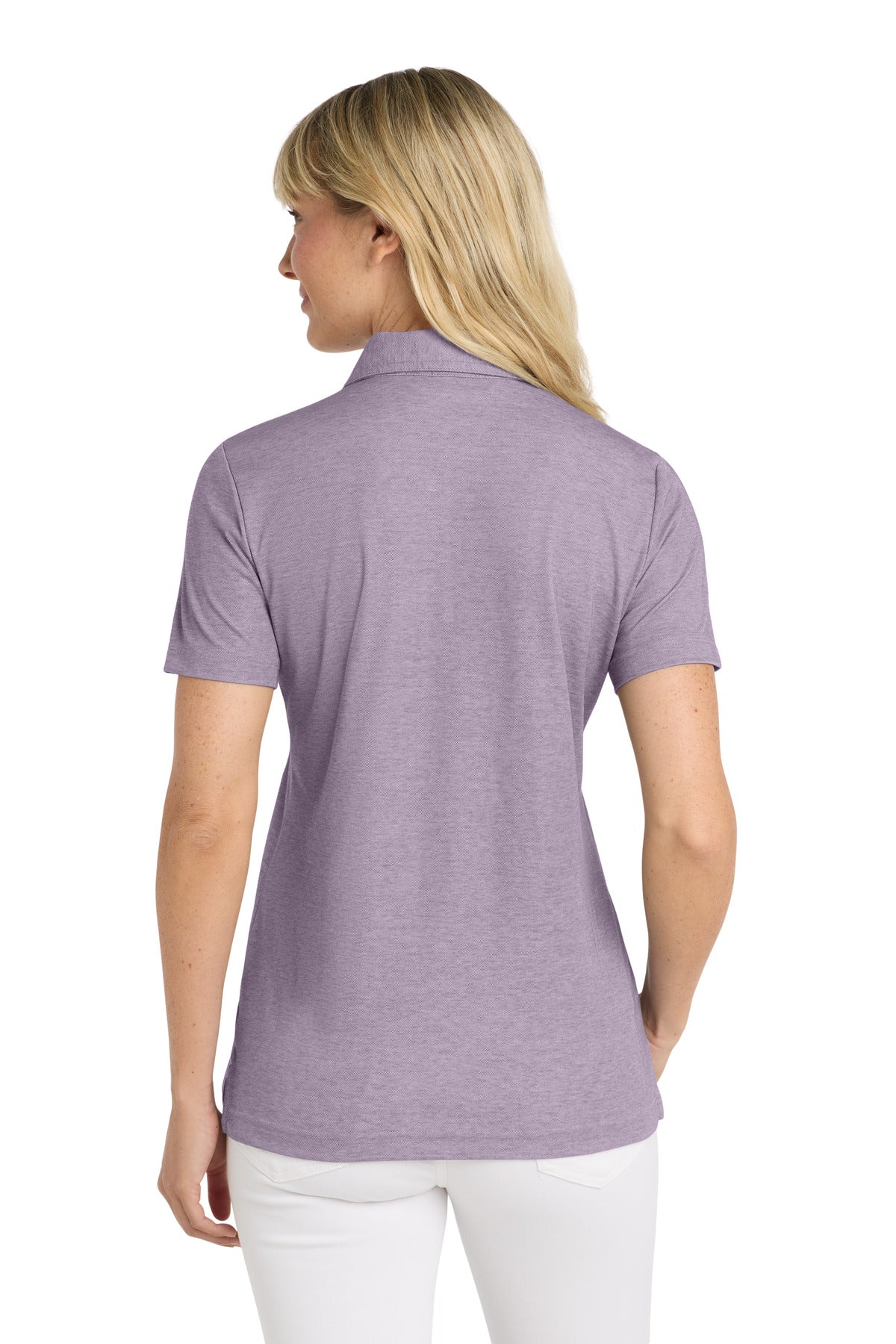 PrplSageHt TravisMathew Women's Oceanside Heather Polo TM1WW002