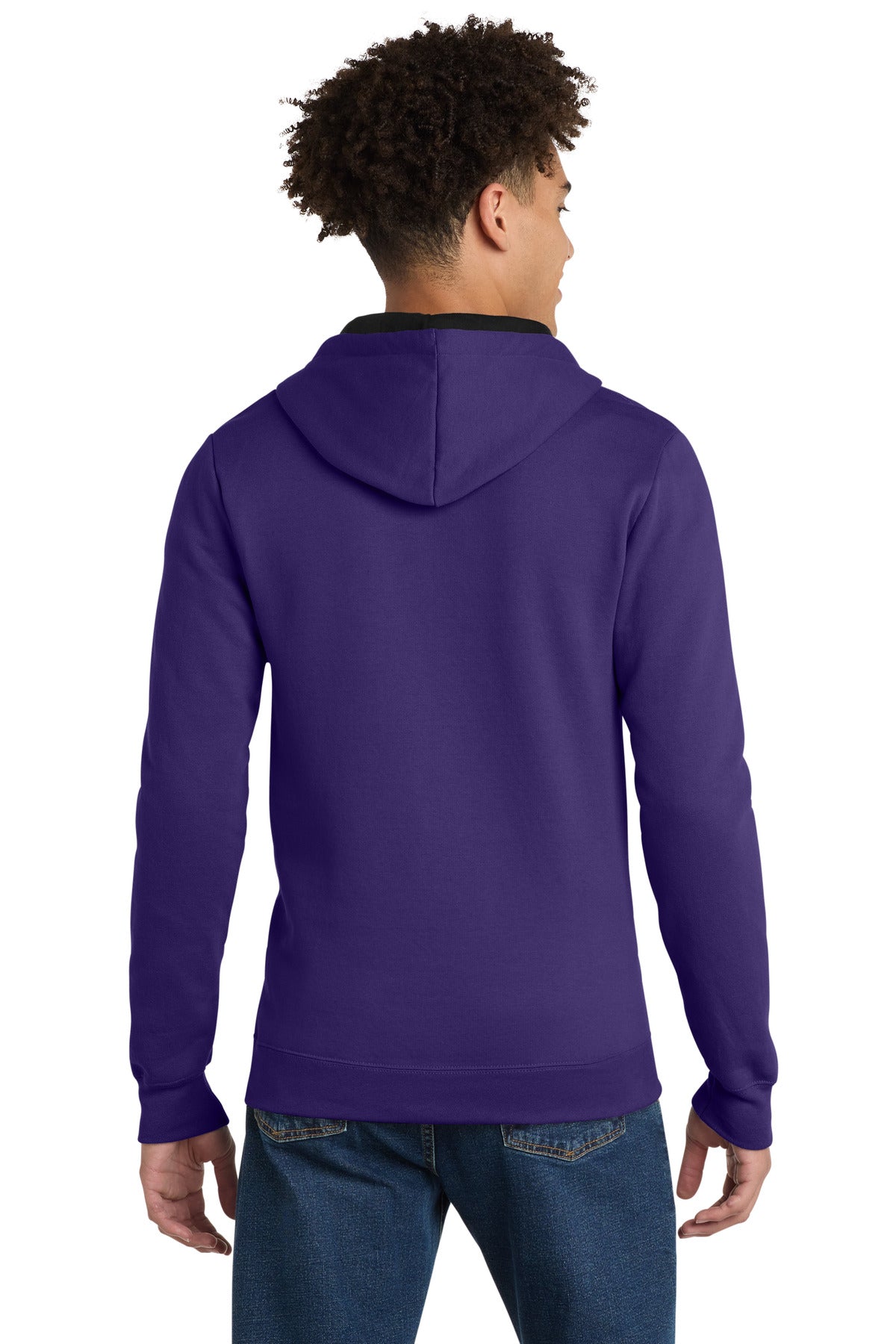 Purple District The Concert Fleece Full-Zip Hoodie. DT800