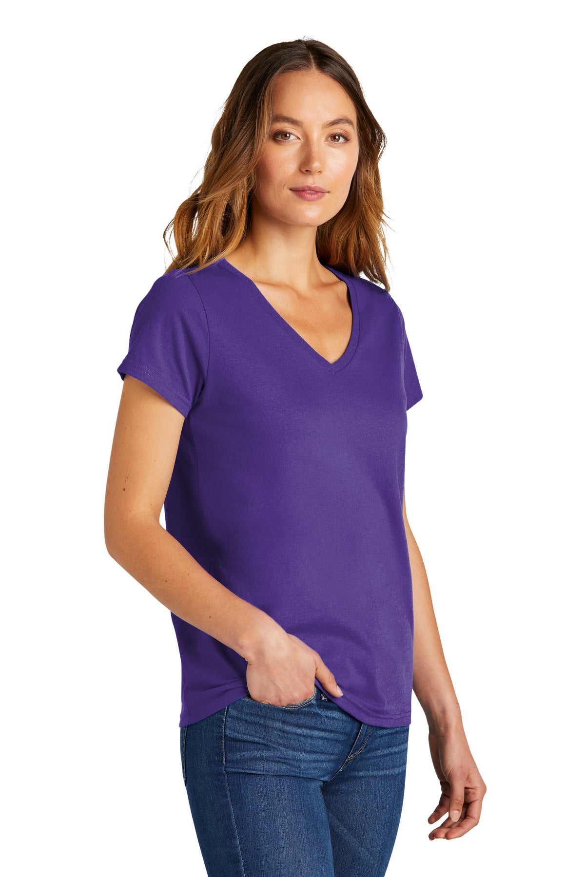 Purple District Women's The Concert Tee V-Neck DT5002