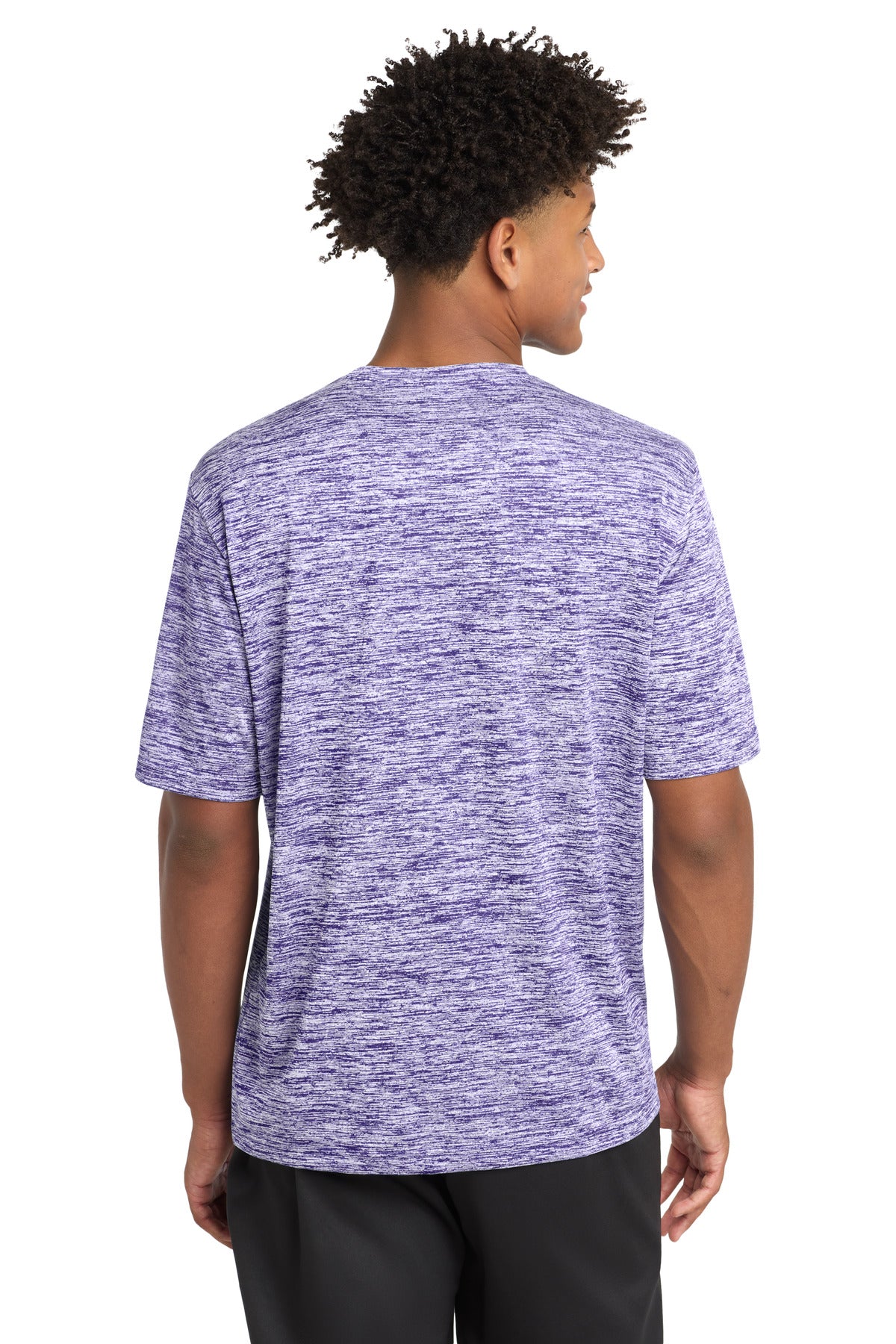 Purple Electrc Sport-Tek PosiCharge Electric Heather Tee. ST390