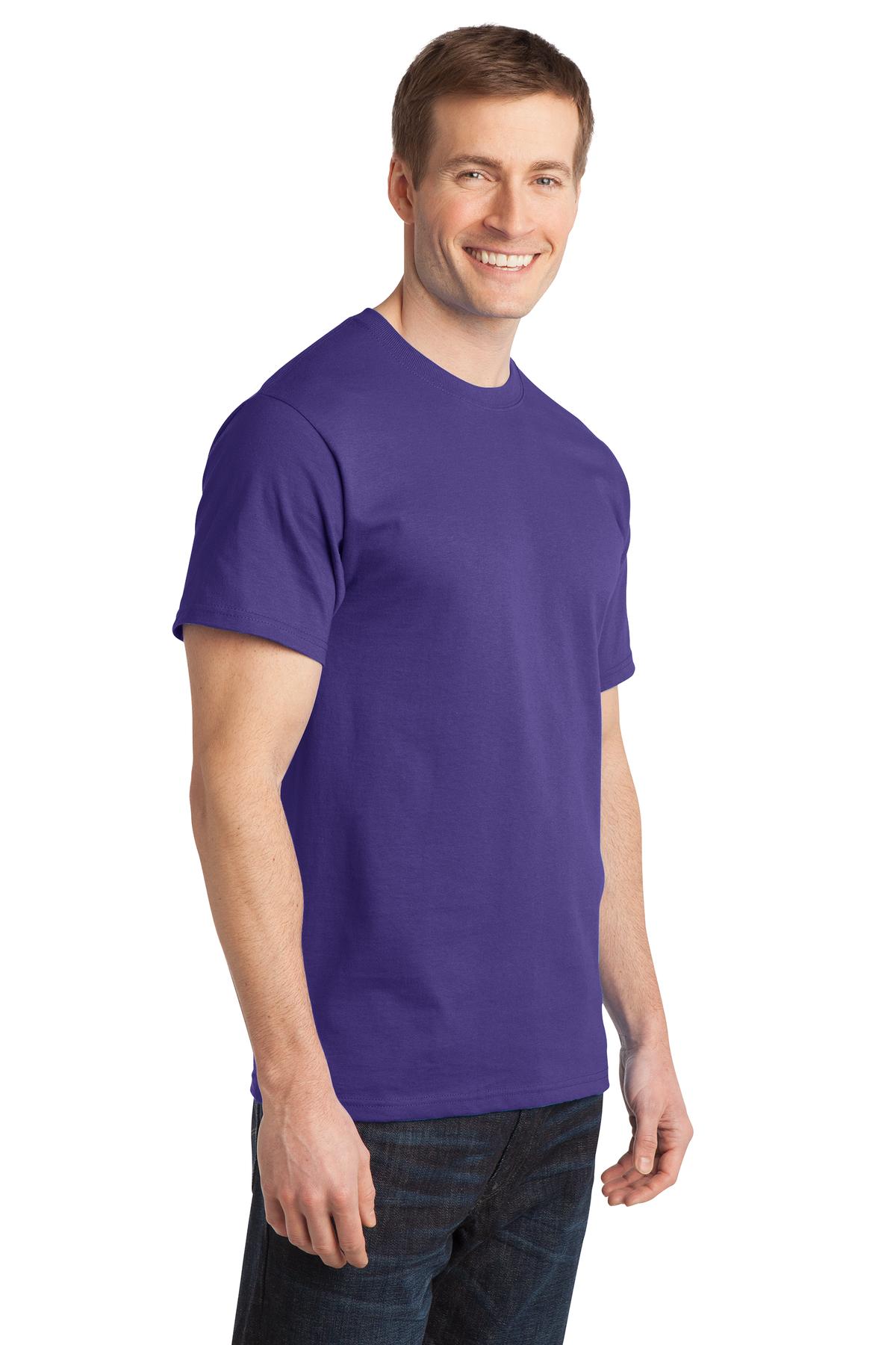 Purple Port & Company - Ring Spun Cotton Tee. PC150