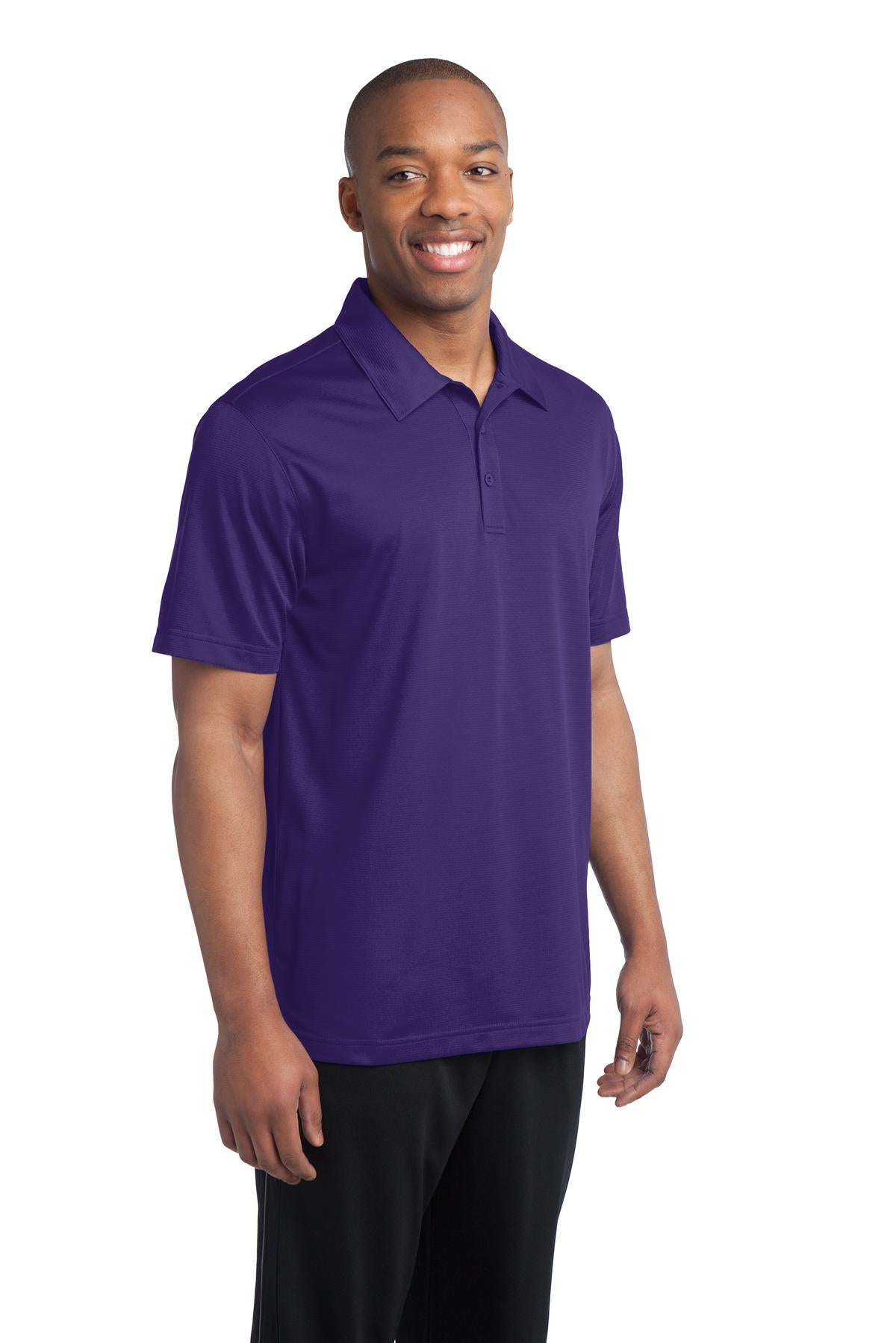 Purple Sport-Tek PosiCharge Active Textured Polo. ST690