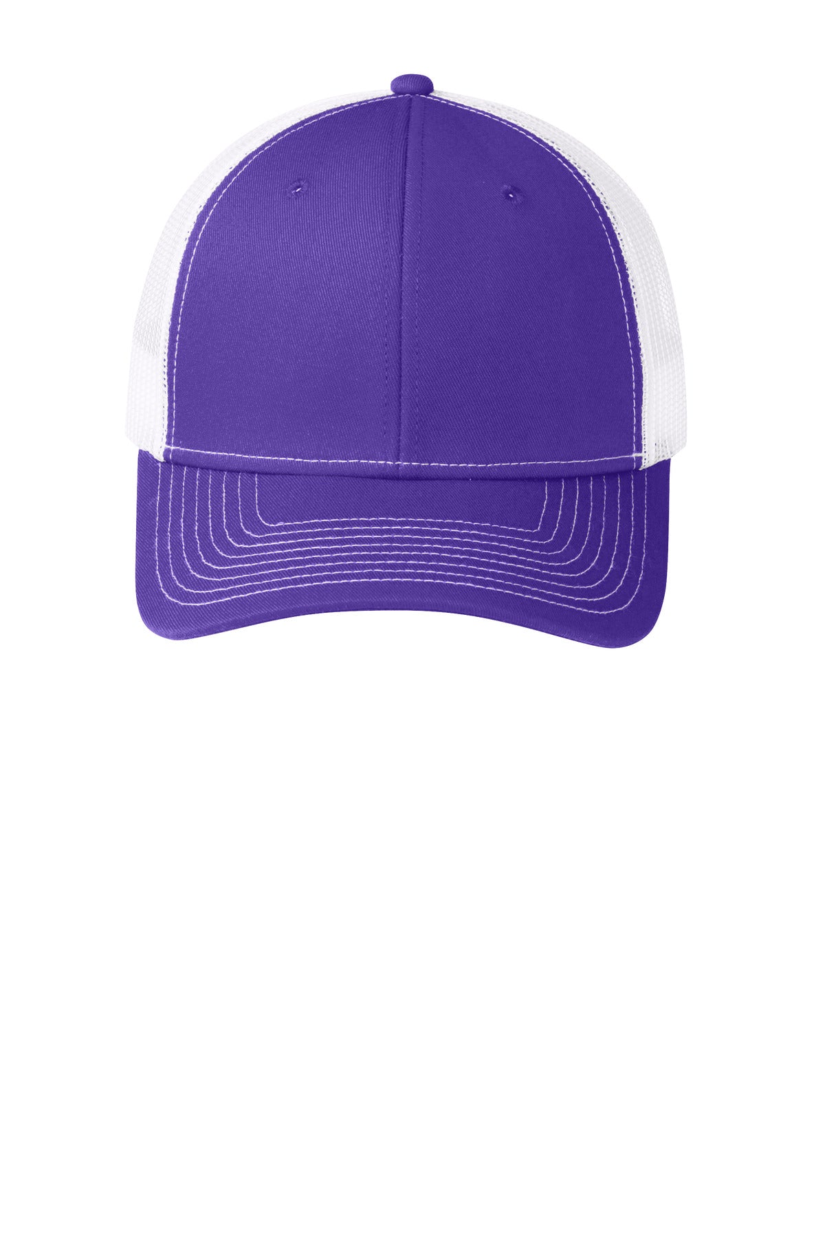 Purple/Wh Port Authority Snapback Trucker Cap. C112