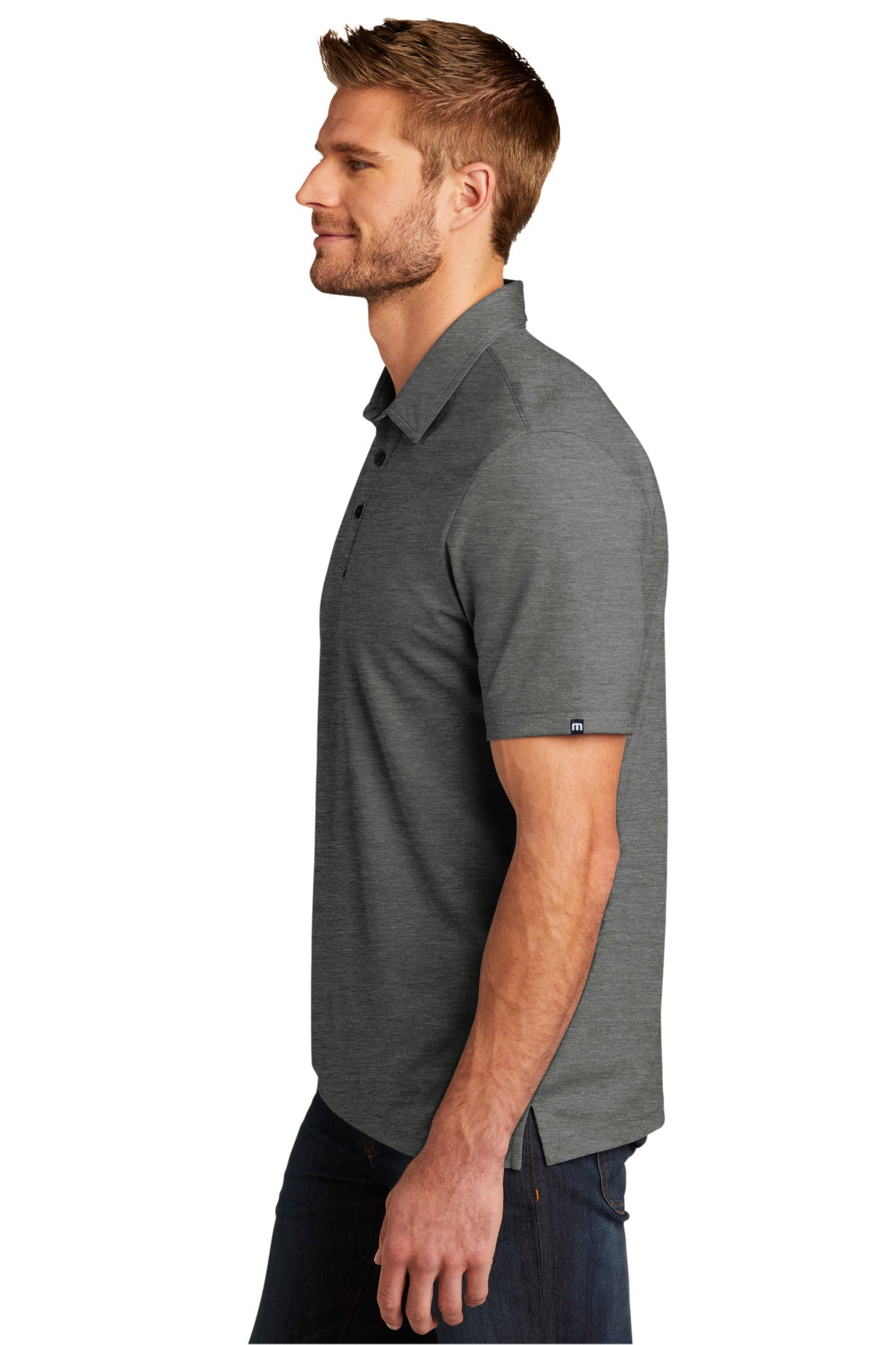 QuiShaGyHt TravisMathew Oceanside Heather Polo. TM1MU412