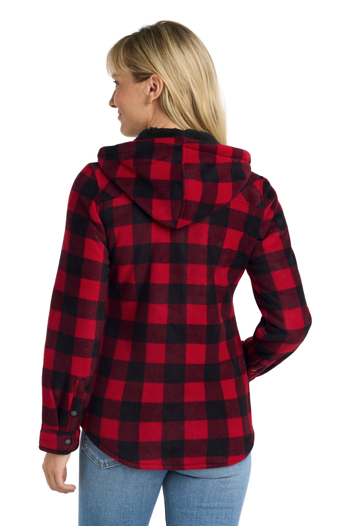 Radish/Blk Eddie Bauer Women's Woodland Shirt Jac EB229