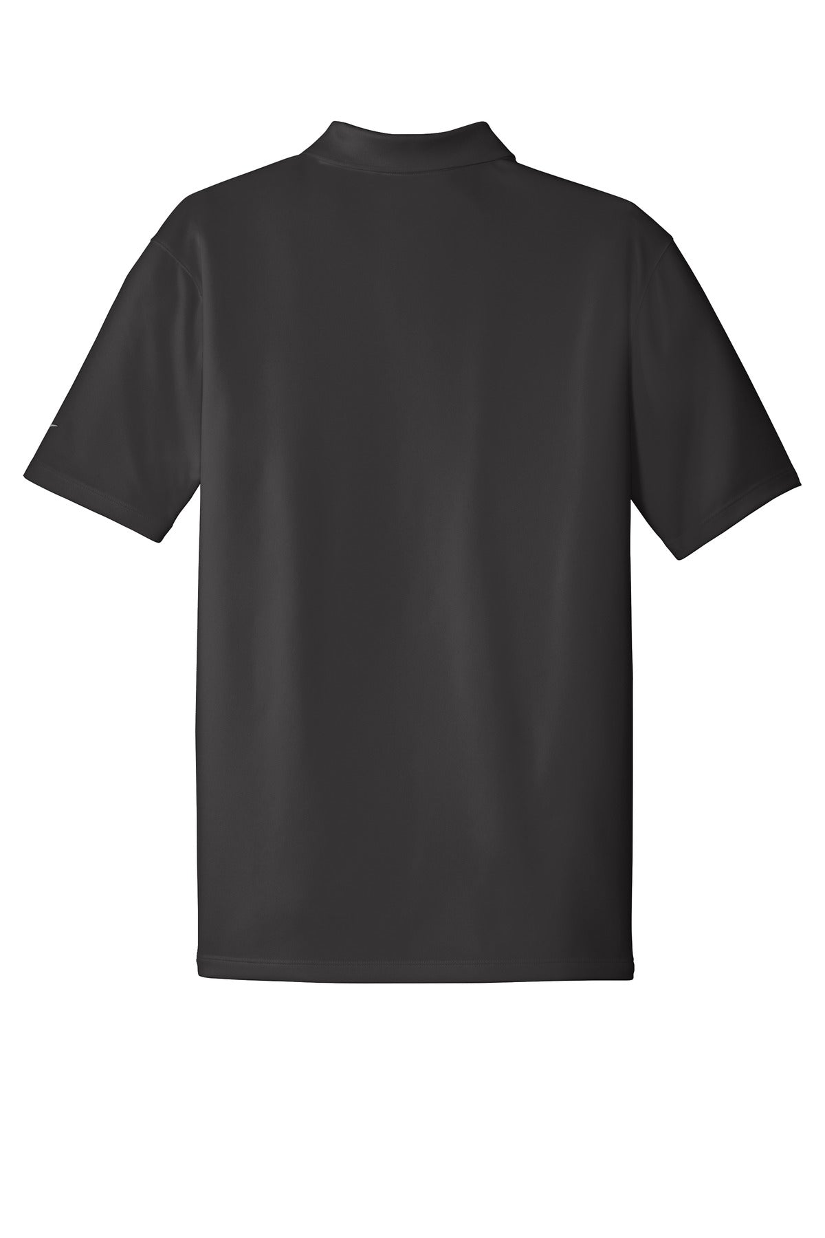 Rear View of Anthracite Nike Dri-FIT Classic Fit Players Polo with Flat Knit Collar. 838956