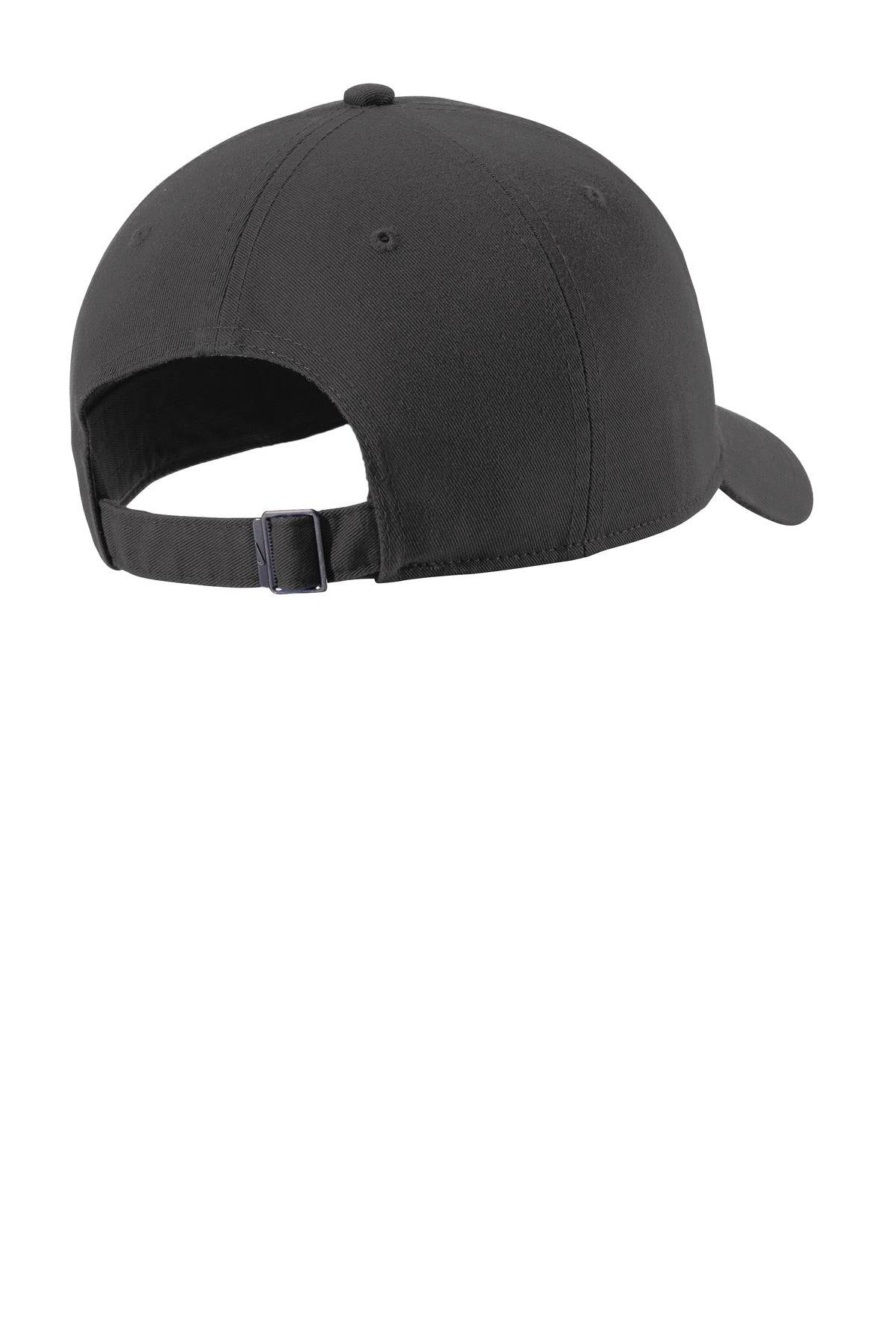 Rear View of Anthracite Nike Heritage Cotton Twill Cap NKFB5677