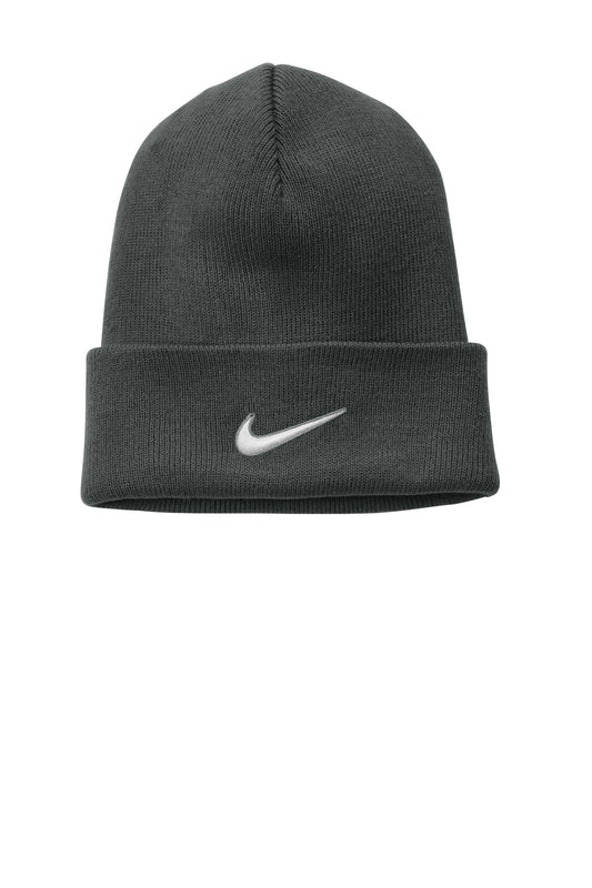 Rear View of Anthracite Nike Team Cuffed Beanie NKFB6539