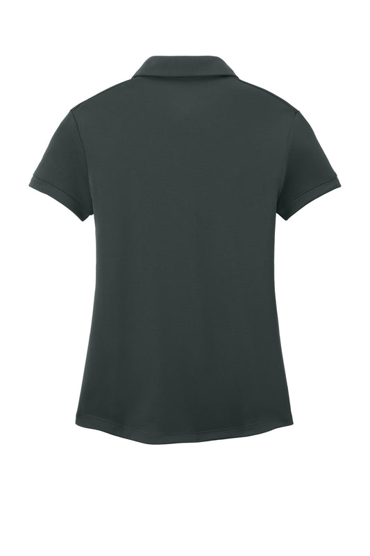 Rear View of Anthracite Nike Women's Dri-FIT Players Modern Fit Polo. 811807