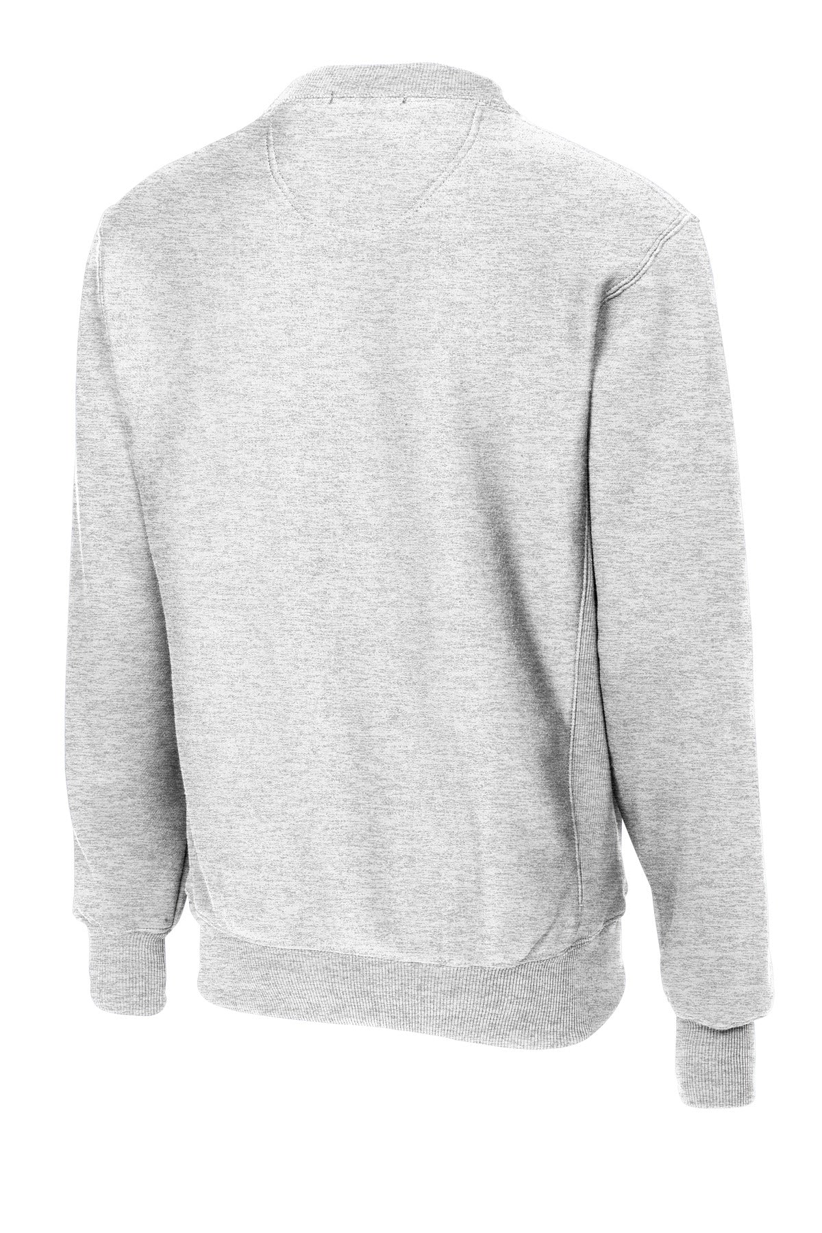 Rear View of Ath Heather Sport-Tek Super Heavyweight Crewneck Sweatshirt. F280