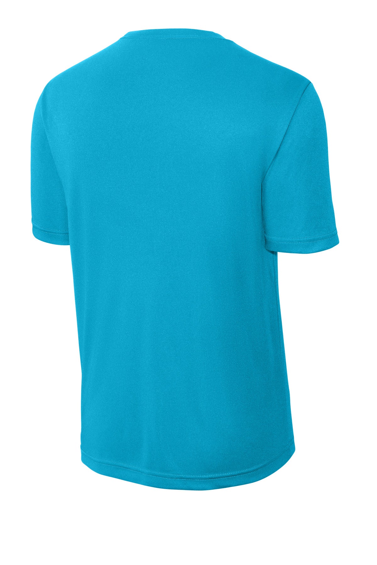 Rear View of Atomic Blue Sport-Tek Tall PosiCharge Competitor Tee. TST350