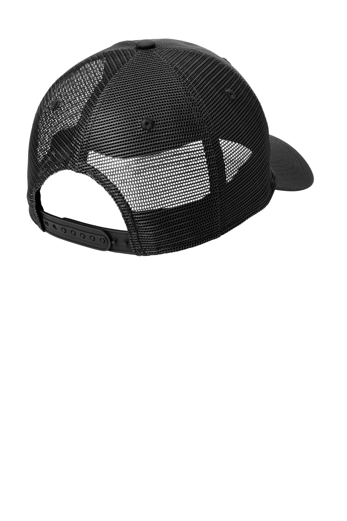 Rear View of Black Carhartt Rugged Professional Series Cap CT106687