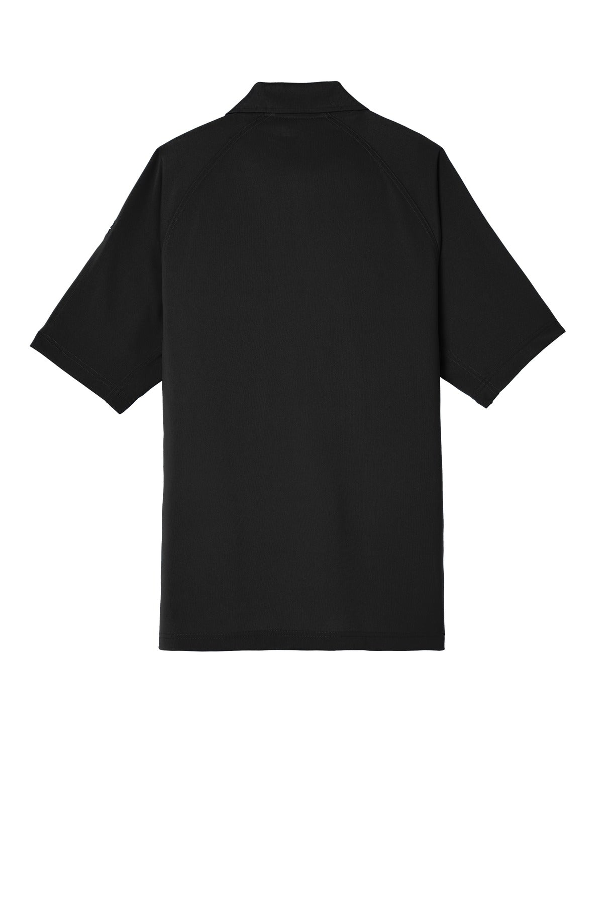 Rear View of Black CornerStone Select Lightweight Snag-Proof Tactical Polo. CS420