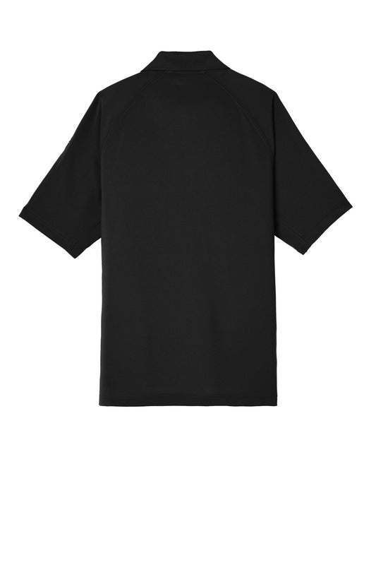 Rear View of Black CornerStone Select Lightweight Snag-Proof Tactical Polo. CS420
