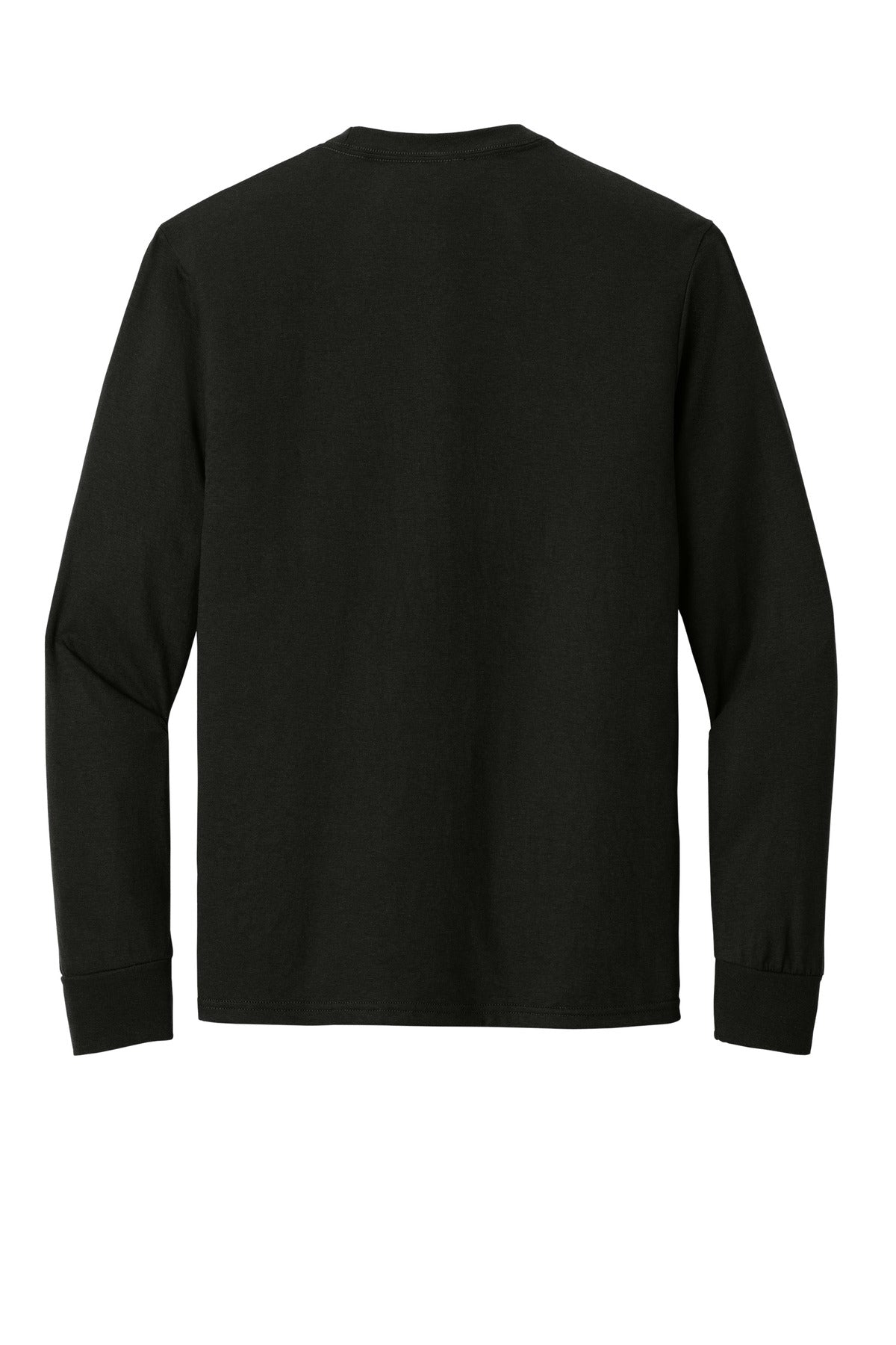Rear View of Black District Perfect Tri Long Sleeve Tee . DM132