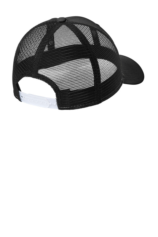 Rear View of Black New Era Recycled Snapback Cap NE208