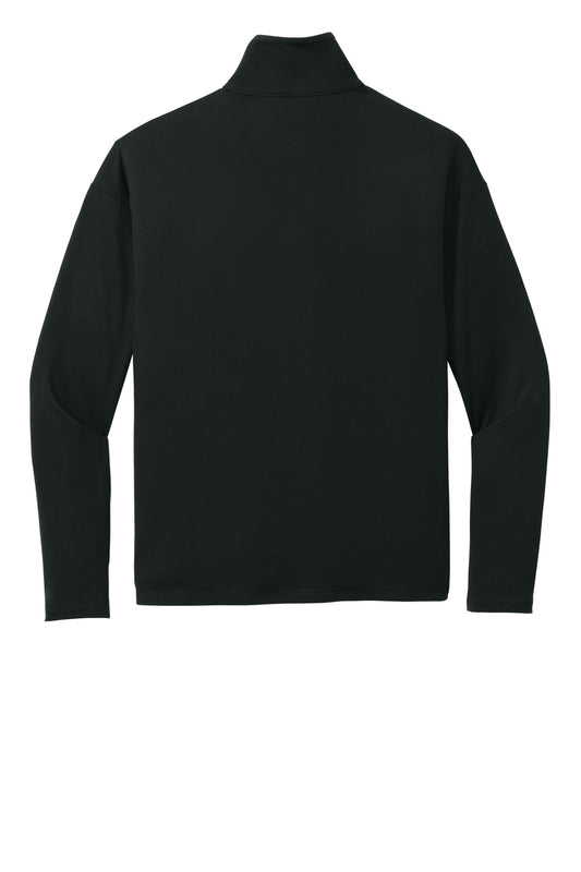 Rear View of Black New Era Women's Power 1/2-Zip LNEA228