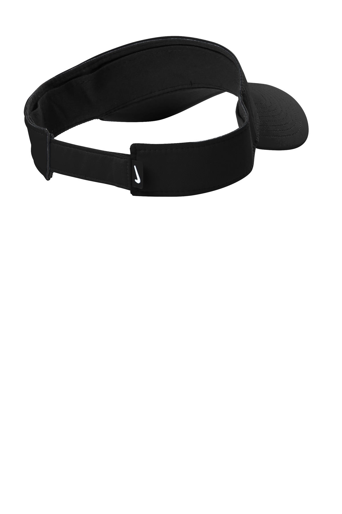 Rear View of Black Nike Dri-FIT Team Performance Visor NKFB5675