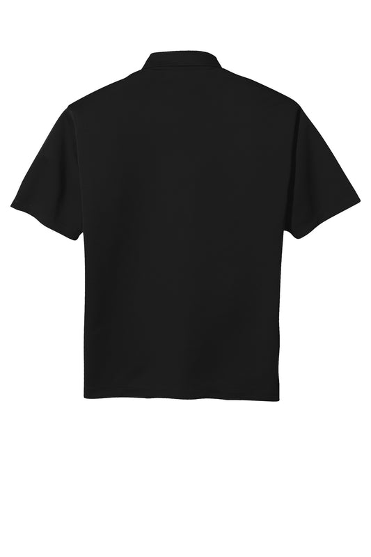 Rear View of Black Nike Tech Basic Dri-FIT Polo. 203690