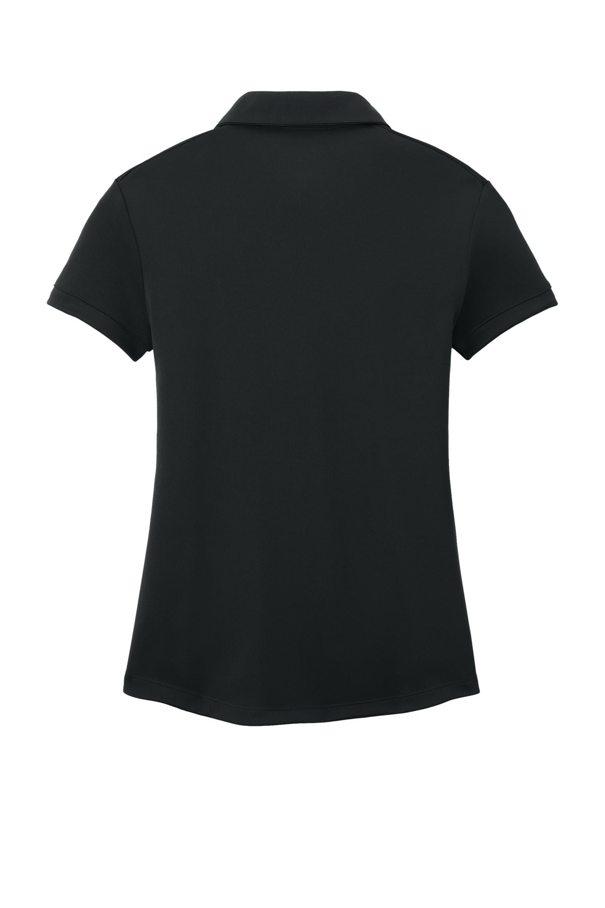 Rear View of Black Nike Women's Dri-FIT Players Modern Fit Polo. 811807