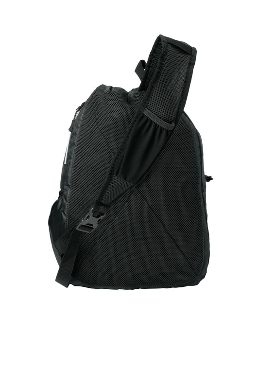 Rear View of Black OGIO Sonic Sling Pack. 412046