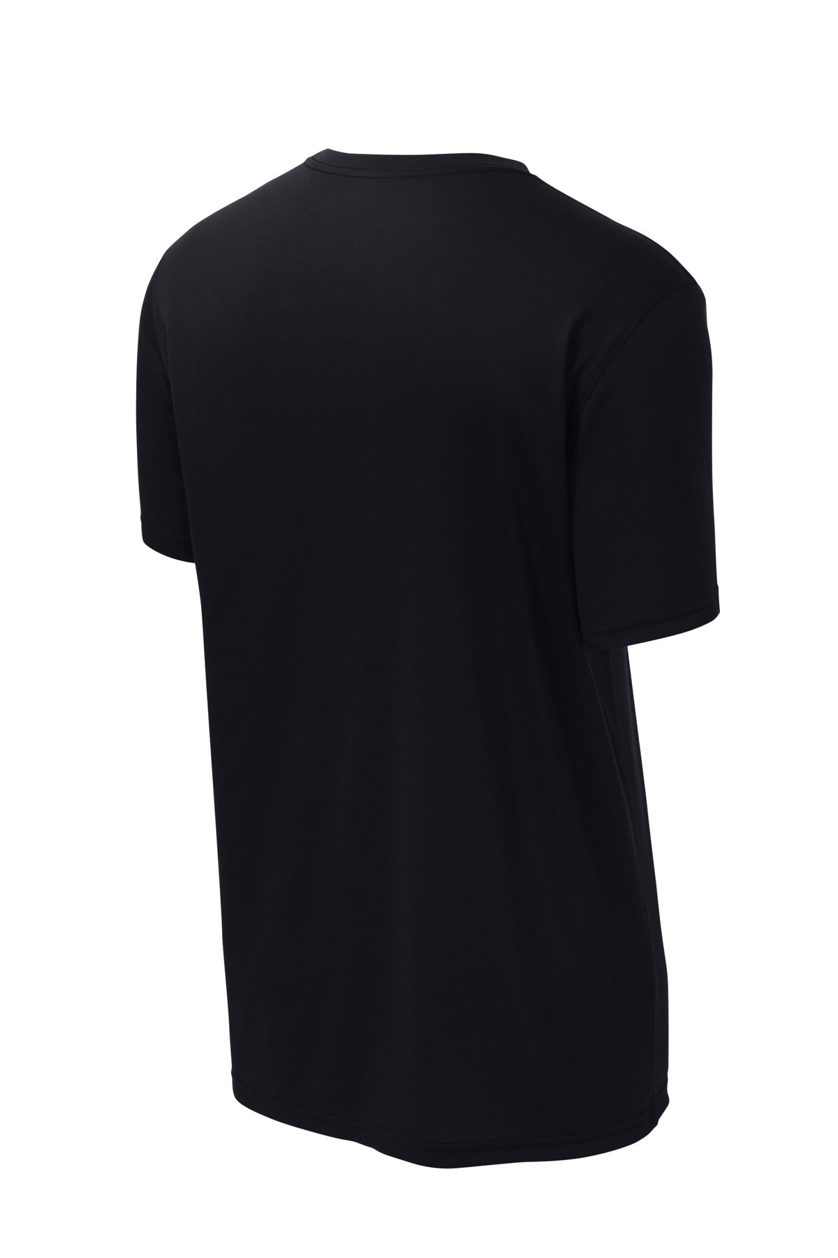 Rear View of Black Sport-Tek Echo Tee ST760