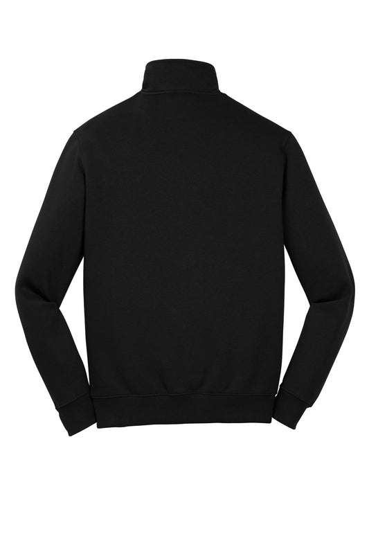 Rear View of Black Sport-Tek Tall 1/4-Zip Sweatshirt. TST253