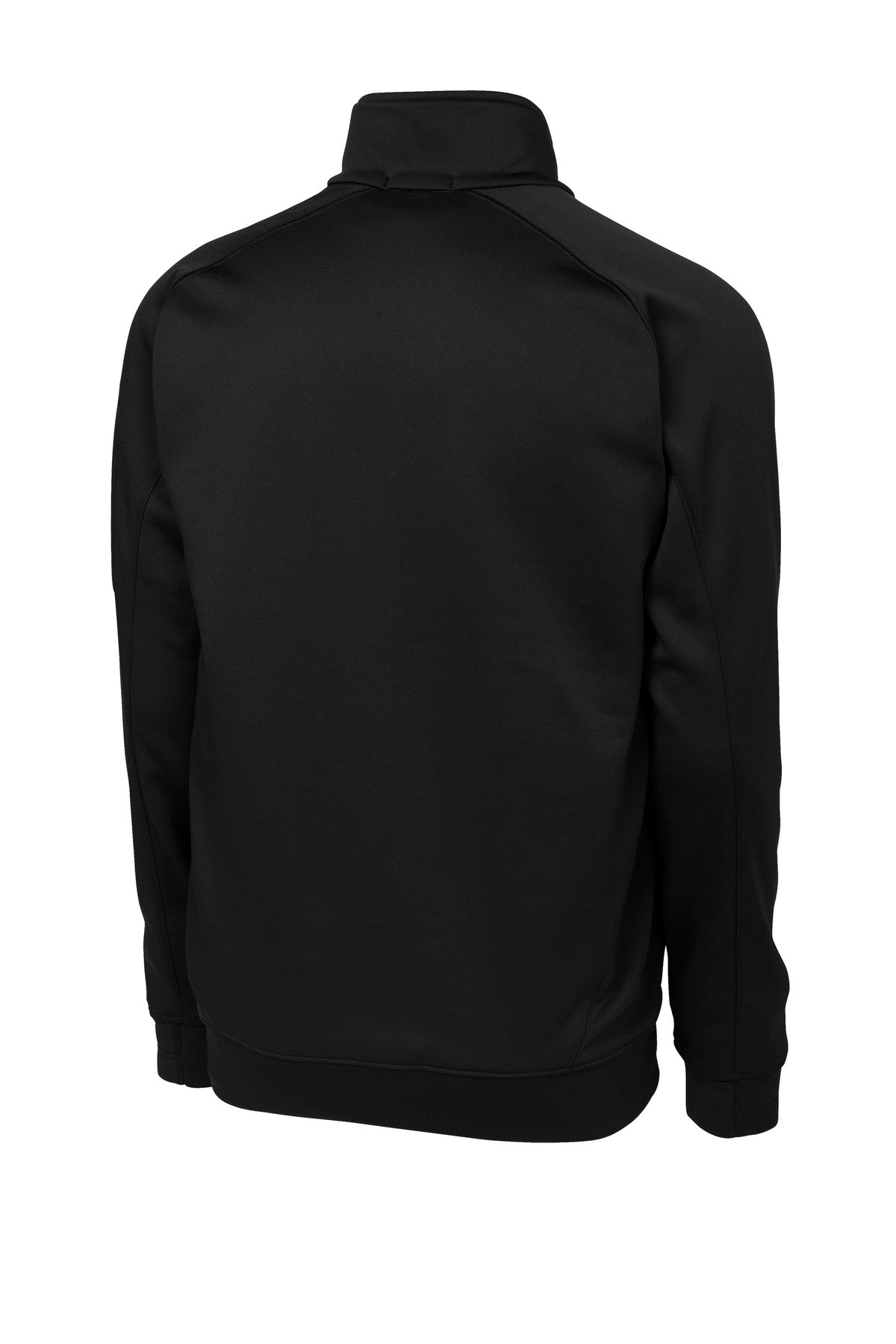 Rear View of Black Sport-Tek Tech Fleece 1/4-Zip Pullover. F247