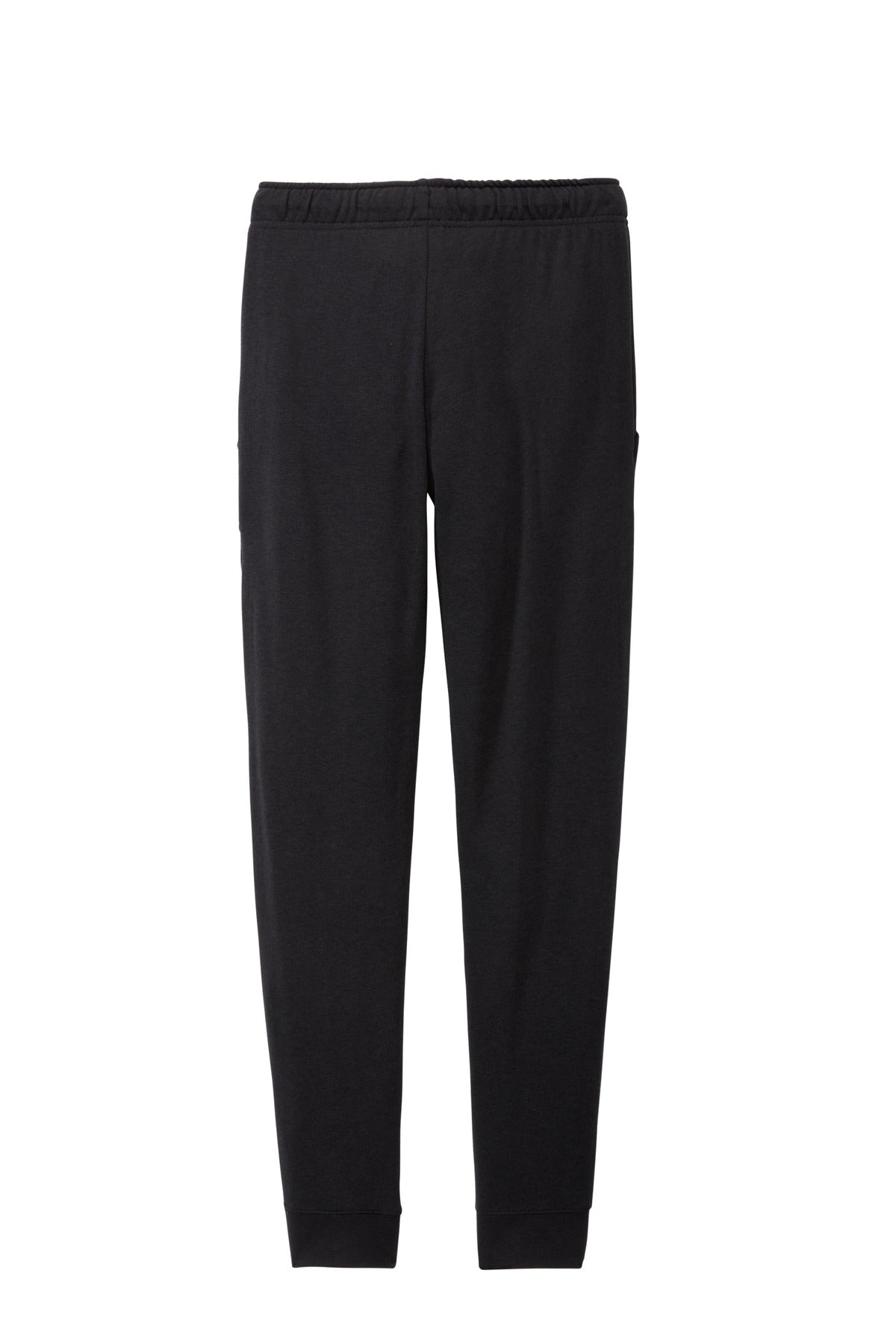 Rear View of Black Triad So Sport-Tek Women's PosiCharge Tri-Blend Wicking Fleece Jogger LST299