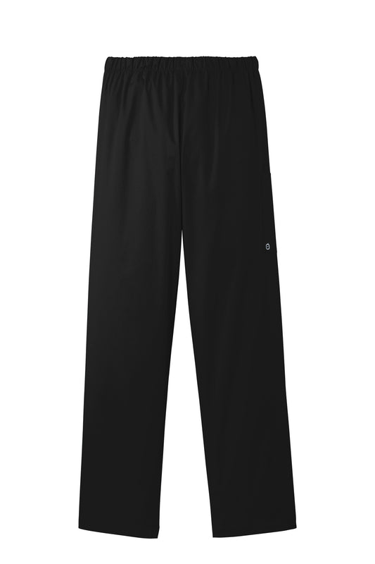 Rear View of Black Wink Women's WorkFlex Cargo Pant WW4550