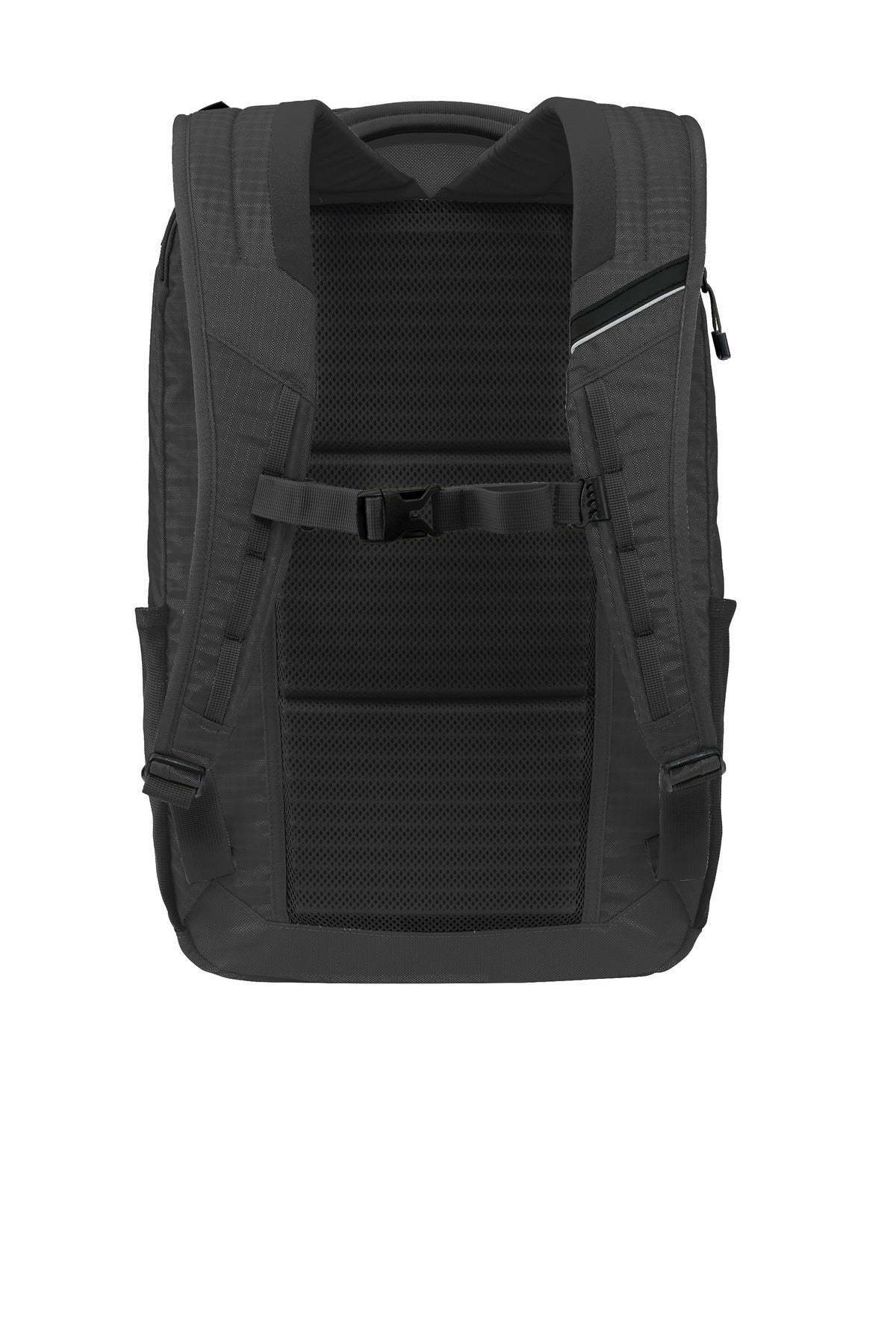 Rear View of Black/Black OGIO Shuttle Pack. 411094