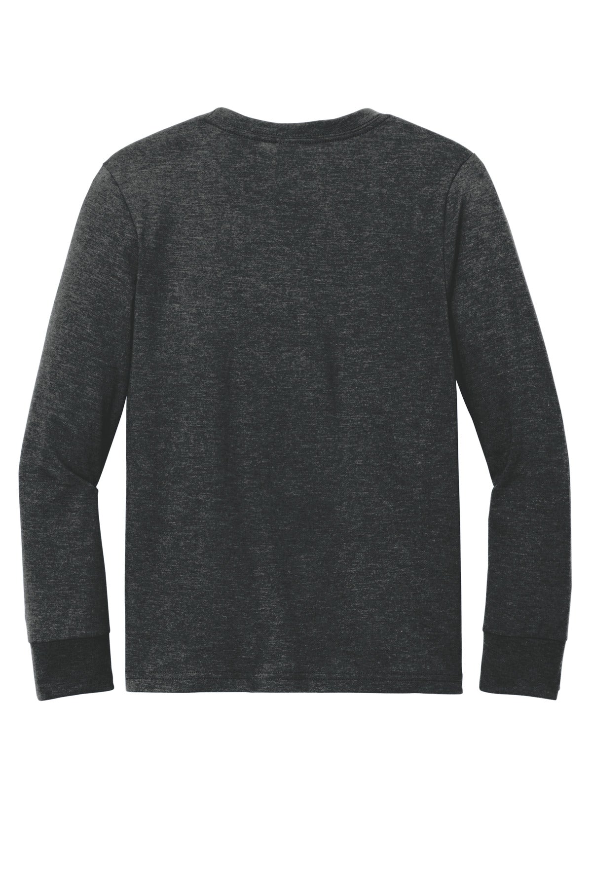 Rear View of BlackFrost District Youth Perfect Tri Long Sleeve Tee DT132Y