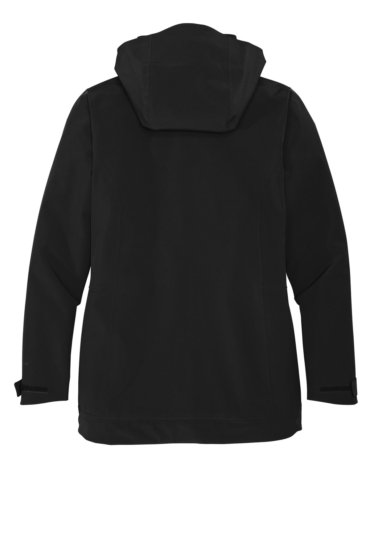 Rear View of Black/Storm Gy Eddie Bauer Women's WeatherEdge 3-in-1 Jacket EB657