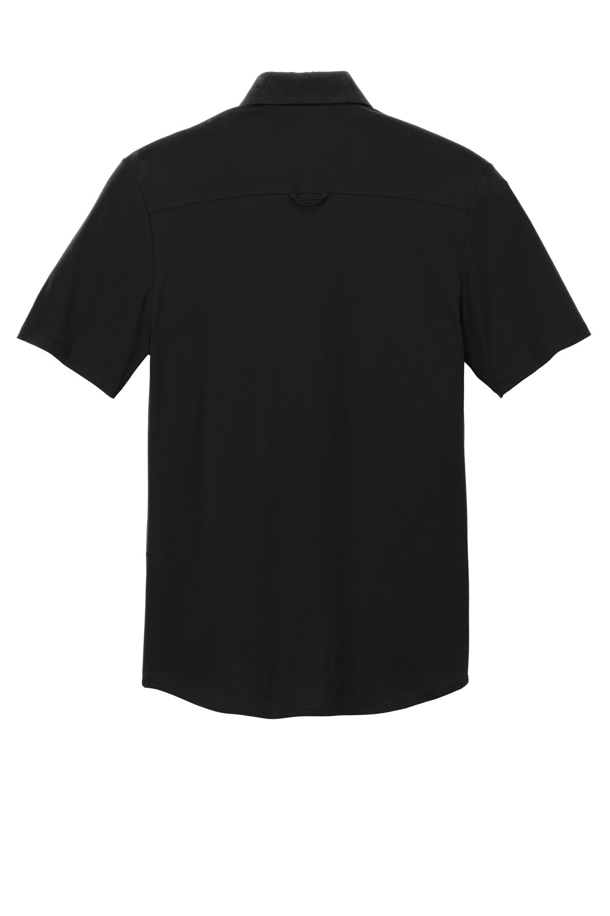 Rear View of Blacktop OGIO Extend Short Sleeve Button-Up OG160
